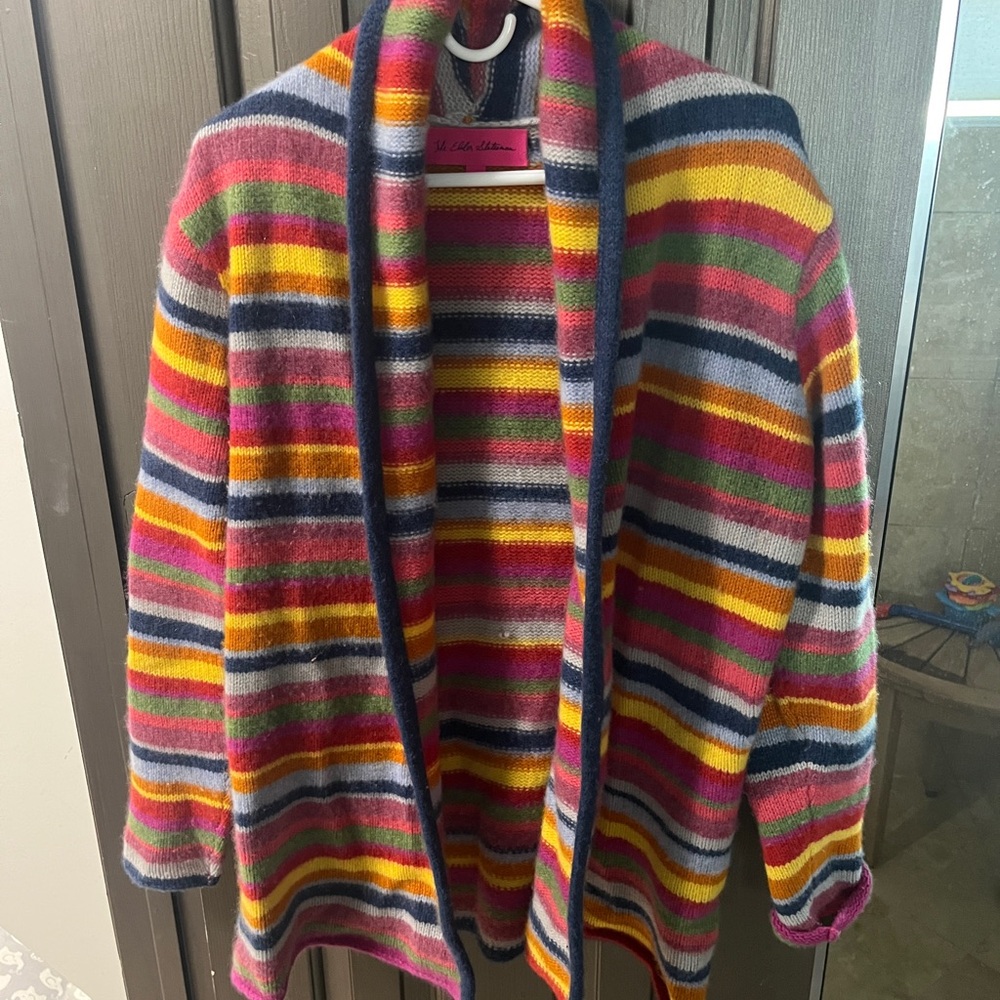 The Elder Statesman Jolly striped cashmere cardigan